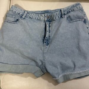 Light Blue Denim Women's Shorts